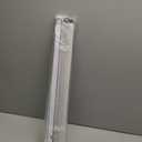 LazBlinds No Drill Vinyl Mini Blinds, 26 1/2" W x 48" H, White | S-Shaped Slats Create a Tighter Seal, Ideal for Bedrooms, Kitchens & Bathrooms