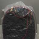 downluxe Indoor Chair Cushions for Dining Chairs, Soft and Comfortable Textured Foam Kitchen Chair Pads with Ties and Non-Slip Backing, 16" x 16" x 2", Red, 4 Pack