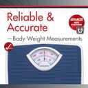 SmartHeart Analog Body Weight Scale | Mechanical Scale | 286 lbs / 130 kg Capacity | Non-Skid Platform | Easy Dial Calibration | No Batteries Needed