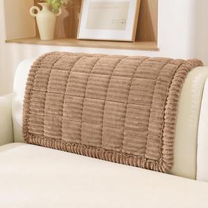 OstepDecor Washable Couch Cover for Dogs, Thick Pet Friendly Sofa Covers, Soft Couch Protector, Paw Cart Sofa Slipcovers, Cushion Protector for Leather, Sectional, Loveseat (35.4" x 35.4", Brown)
