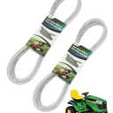 42 inch Lawn Mower Deck Belt for John Deere GX20072 GY20570 Compatible with John Deere 102 105 L100 L105 D100 D110 D120 D130 X110 X125 X145 E100 E110 E120 LA105 LA110 LA115 (1/2" x 104")，2 Pack
