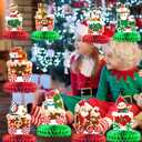 2 x Christmas Party Decorations Christmas Honeycomb Centerpieces Holiday Party Decorations for Christmas Party Table Decorations Funny Christmas Party Decorations Christmas Party Supplies