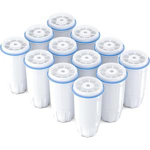 Upgraded Water Filter Replacement Fit for Zero Pitcher and Dispenser ZR-001 ZR-004 ZP-006 ZR-017, Five-Stage Filter System, Effectively Reducing Lead, Chromium, and Contaminants, 12 Packs