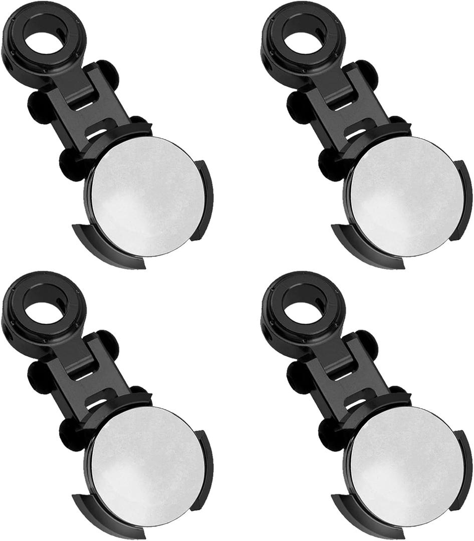 ShareGoo 4Pack Metal Magnetic Stealth Invisible Body Post Mount Upgrade Parts Compatible with Axial SCX10 HSP Redcat D90 1/10 RC Crawler Drift Car Truck (Black)