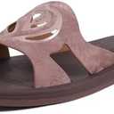 ONCAI Slides for Womens,Flat Dressy Square Toe Summer Beach Sandals for Woman with Comfortable Non-slip Rubber Soles, Size: 8.5