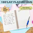 Yhtrg You Got This Inspirational Notebooks Journal, Brown Motivational Spiral Journal Notebook for Women, Brown Motivational Positive Notebooks for Office School Supplies, 5.5x8.3 Inch