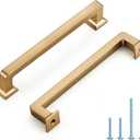 HOME EDIT 10 Pack 5 Inch Champagne Bronze Cabinet Handles Solid Zinc Alloy Pulls for Kitchen Cupboard & Drawer Hardware