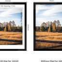 18x24 Picture Frame Set of 5, Black Poster Frame, Display Pictures 16 x 20 with Mat or 18 x 24 Without Mat for Horizontal or Vertical Wall Mounting, Wall Gallery Frame for Artwork, 18x24-5PACK