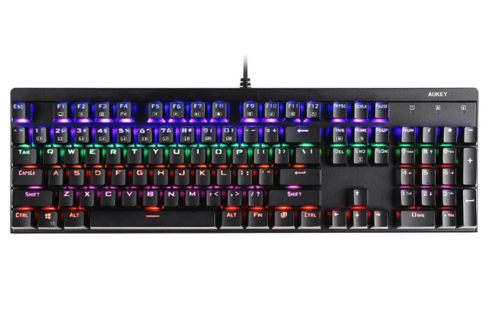 Aukey KM-G6 104 Key LED-Backlit Mechanical Keyboard