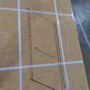 EASYWORC Frameless Pivot Shower Door 24"-26" W x 72" H, Swing Shower Glass Doors with Nano Explosion-Proof Film Tempered Glass 1/4"(6mm) Reversible Installtion, Brushed Nickel Finish