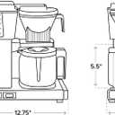 Technivorm Moccamaster 53941 KBGV Select 10-Cup Coffee Maker, Polished Silver, 40 ounce, 1.25l