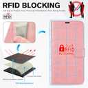 TUCCH Case Wallet for iPhone 17 (6.3") 2025, Stand | RFID Blocking | 4 Card Holder | PU Leather | Magnetic Closure Folio Protective Cover | TPU Shockproof Inner Shell | Rose Gold
