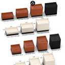 Furniture Risers, Tclouda Bed/Sofa/Desk/Table/Chair Leg/Fridge Lifts to 1.5, 3 and 4 in, Rectangle Adjustable Risers Blocks for Extenders, Heavy Duty Supports Up to 1300 Lbs, 3 in-Black-Rectangle
