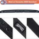 Black Rear Trunk Hatch Handle With Lamp, Tailgate Trim Lid Trunk Liftgate Pull Handle Compatible With BMW Mini Vehicle 2005-2015 Cooper R56 R57 Series, Replace#51132753602 - Backhatch Release Handle