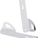 1 Pair Chrome Front Fork Teardrop Tie-Down Brackets and Hardware Kit Compatible with 1993-2023 Harley Touring Road King Street Glide Electra Glide Road Glide