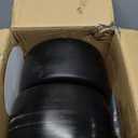 11x6.00-5 Flat Free Tire and Wheel- 11x6-5 Solid Rubber Tire for Zero-Turn Mowers, With 3/4 & 5/8" & 1/2" Bearing and 5.9"-8.1" Centered Hub and 3/4" Bushings (2-Pack), 2PCS