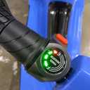 24V Moped Scooter for Kids - Electric Motorcycle for Kids - Electric Scooter with Seat for Children - Ride on Toy with LED Light for Girls (Blue)