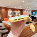 Cute Candy Bear Case for iPhone 15 Pro 6.1 inch, Soft Silicone Case for Women, Girls & Teens