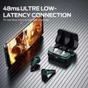 Monster Mission V1 Gaming Earbuds, Bluetooth 5.3, Noise Cancelling, True Wireless, Low Latency, Music/Game Modes