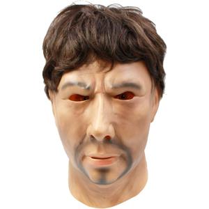 CreepyParty Strong Man Mask for Adults, Natural Latex Character Costume Mask for Halloween Parties and Cosplay