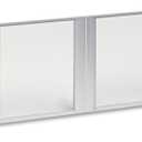 Alera ALEVA301730 17 in. x 16 in. Glass Door Set with Silver Frame for 72 in. Wide Hutch - Clear (4-Piece/Set)