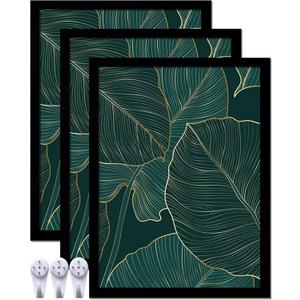 Black 18x24 Picture Frame Set of 3, Lightweight Sturdy Gallery Wall Decor