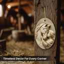 3 x Horse Ornament 2025 - Horse Gifts for Girls Women, Girl with Horse Ornament, Ceramic Farmhouse Christmas Tree Ornaments, Animal Lover Gift for Woman