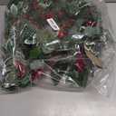 Christmas Wreath for Front Door 22 in Artificial Pine with Red Berries and Pinecones, Full and Lush Holiday Door Decoration for Indoor/Outdoor Use  Handcrafted Festive Greenery Wreath (Holly Leaves)