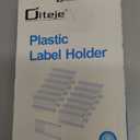 Diteje 30 Pack Plastic Wire Shelf Label Holder,Removable Shelving Rack Clips with Paper Inserts Compatible with Metro and Nexel 1-1/4inch Shelves,3.15x1.18inch