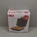 DASH No-Drip Waffle Maker - Four Waffle Molds, Nonstick Waffle Iron with Quick Heat-Up, Nonstick Surface - Perfect Waffle Maker for Kids and Families, Just Add Batter (Silver)