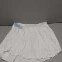 SEAJOJO Tennis Skirts for Women with Shorts Pockets, High Waist Golf Skirt, Pleated Mini Skort Workout Casual White, XL