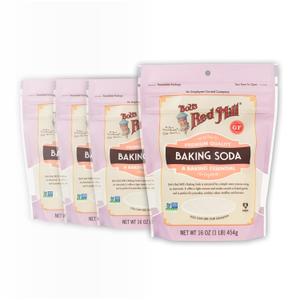 Bob's Red Mill Baking Soda, 16oz (Pack of 4) - Non GMO, Vegan, Paleo Friendly, Kosher (EXP 08/06/28)