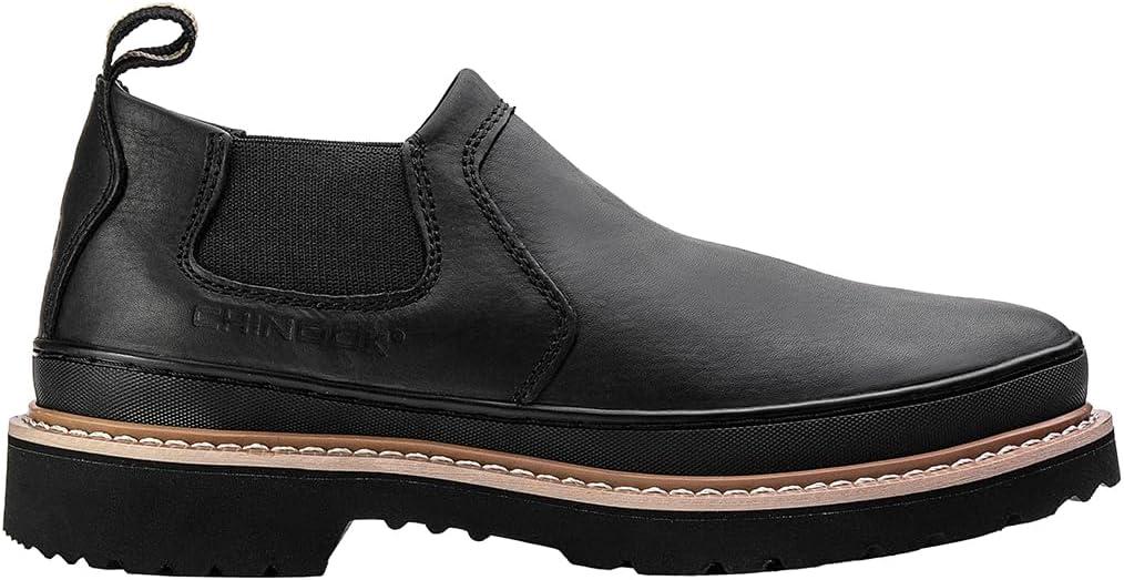 Chinook Footwear Men's Romeo Slip-On (10.5, Black)