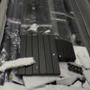 Metal Bed Frame - Structurally Stable Heavy Duty Steel Slat Supported Queen Bed Frames,No Box Spring Needed for Easy Removal and Transport. (Black)