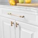 Asidrama 6 Pack 12.6 Inch(320mm) Brushed Brass Kitchen Cabinet Handles, Cabinet Pulls Kitchen Cabinet Hardware for Cupboard Drawer Pulls