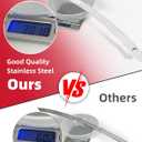 Amazicha Polished Chrome Windshield Trim Stainless Windscreen Trim Batwing Motorcycle Windshield Trim Fit for Harley Davidson Touring Street Glide Electra Glide Ultra Limited Tri Glide 2014-2024