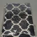 Smiry Rectangle Picnic Table Cover, Waterproof Elastic Fitted Camping Tablecloths for 6 Foot Tables, Wipeable Flannel Backed Vinyl Tablecloth Protector for Indoor, Outdoor (Black, 30x72 Inches)