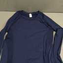 MathCat Workout Shirts for Women Long Sleeve, Workout Tops for Women, Quick Dry Gym Athletic Tops, Seamless Yoga Shirts (Medium, Navy)