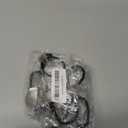 WHAVEL 6 Pcs Silver Hair Ties Metal Hair Ties for Thick Hair Hair Cuff Non-Damage Ponytail Holders Silver Hairs Accessories for Women