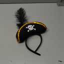 FRCOLOR Pirate Costume Accessories Pirate Hat Headband Halloween Skull Headband Headpiece Halloween Theme Party Costume Accessories for Cosplay Party Supplies