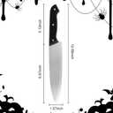 Prop Knife - Halloween Realistic Kills Butcher Prank Props, Costume Fake Knife Accessories for Halloween Horror Party Role PlayingGray