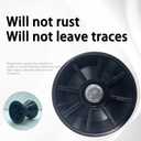 4" Boat Trailer Roller Assembly Bow Roller with Spoke fits 1/2" Shaft (Black)