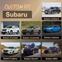 Front Car Seat Covers for Subaru,Leather Waterproof Seat Protector Custom Fit Subaru Outback Forester Crosstrek Impreza Legacy Ascent WRX,2 Pack,Off-White