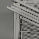 White Metal Racks with Metal Stands 17*12.5 in