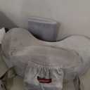 Momcozy CozyPro Nursing Pillow - All Around Lumbar & Arm Support - Safety Guard, Firm & Springy Memory Foam-Stable, Ergonomic Support, Easier Breastfeeding, Wider Cushion, Adjustable, Removable Cover