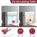 for Kohler GP85160 2-Inch Toilet Flapper Replacement Kit with Chain,Compatible with Kohler Toilet Tank Parts,Strong Sealing,Red (Red-2Pack)