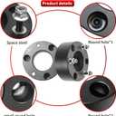 3.5" Front and 3" Rear Leveling Lift Kits for 2007-2024 Chevy Silverado 1500 GMC Sierra 1500, 3.5'' Front Strut Spacers and 3'' Rear Leveling kit, Black Suspension Lift Kits