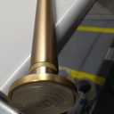 Ivilon Tension Curtain Rod - Spring Tension Rod for Windows or Shower, 24 to 36 Inch. Warm Gold