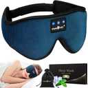 MUSICOZY Sleep Headphones, Bluetooth 5.4 Sleep Mask Headband Headphones Sleeping Eye Mask, Wireless Music Earbuds Earphones with HD Ultra-Thin Stereo Speakers for Side Sleepers Men Women