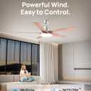 DREO Smart Ceiling Fan with Lights, 52 Inch, 12 Speeds & 3 Fan Modes, Stepless Color Tones, Dimmable LED Light, 12H Timer, Quiet DC Motor, Remote/APP/Alexa Control, Silver Ceiling Fans Indoor